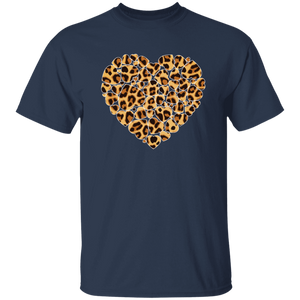 Cool Cheetah Leopard Print Heart Valentine's Day